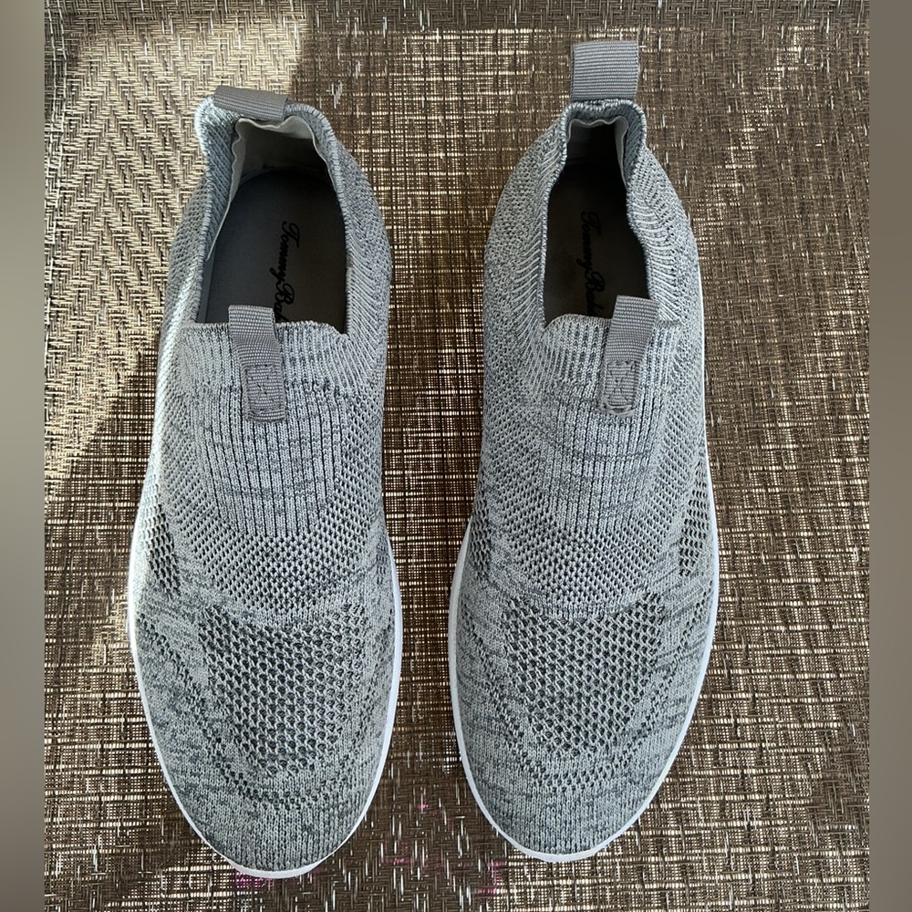 Tommy Bahama Gray Flint Knit Jogger Slip-on Shoes Sneakers